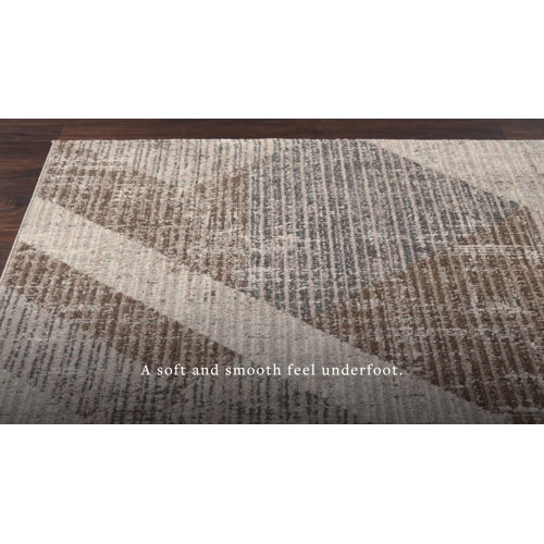 Corrigan Studio® Sidwell Geometric Brown/Gray Area Rug & Reviews Wayfair